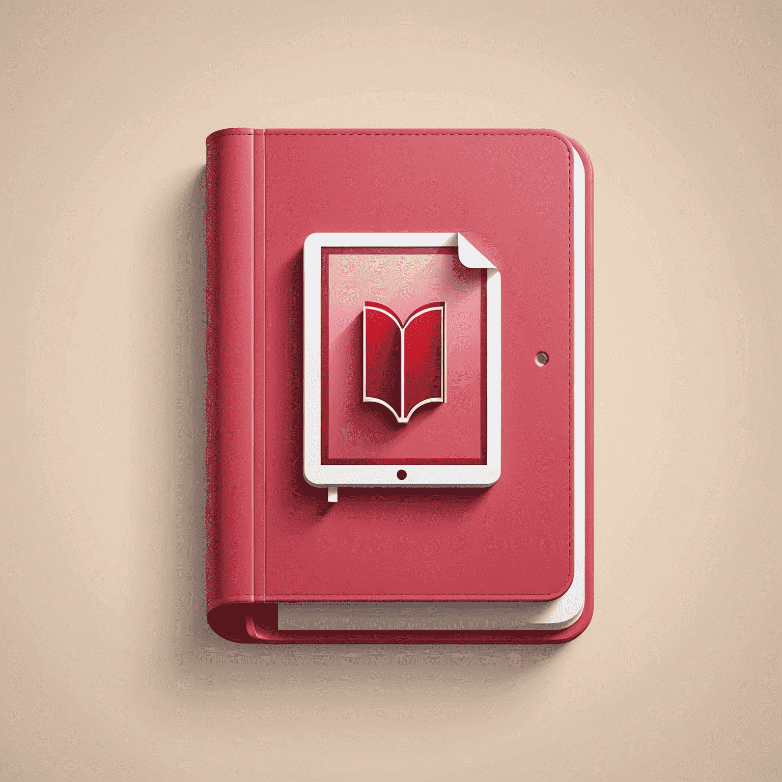 Calibile logo featuring a stylized book or e-reader device with a red and pink color scheme