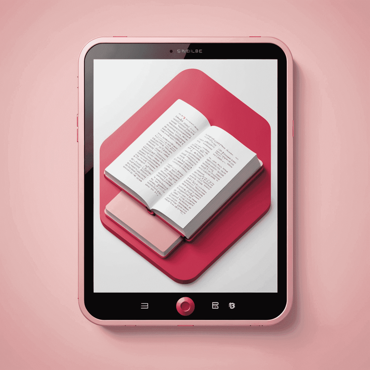 Calibile logo featuring a stylized book or e-reader device with a red and pink color scheme