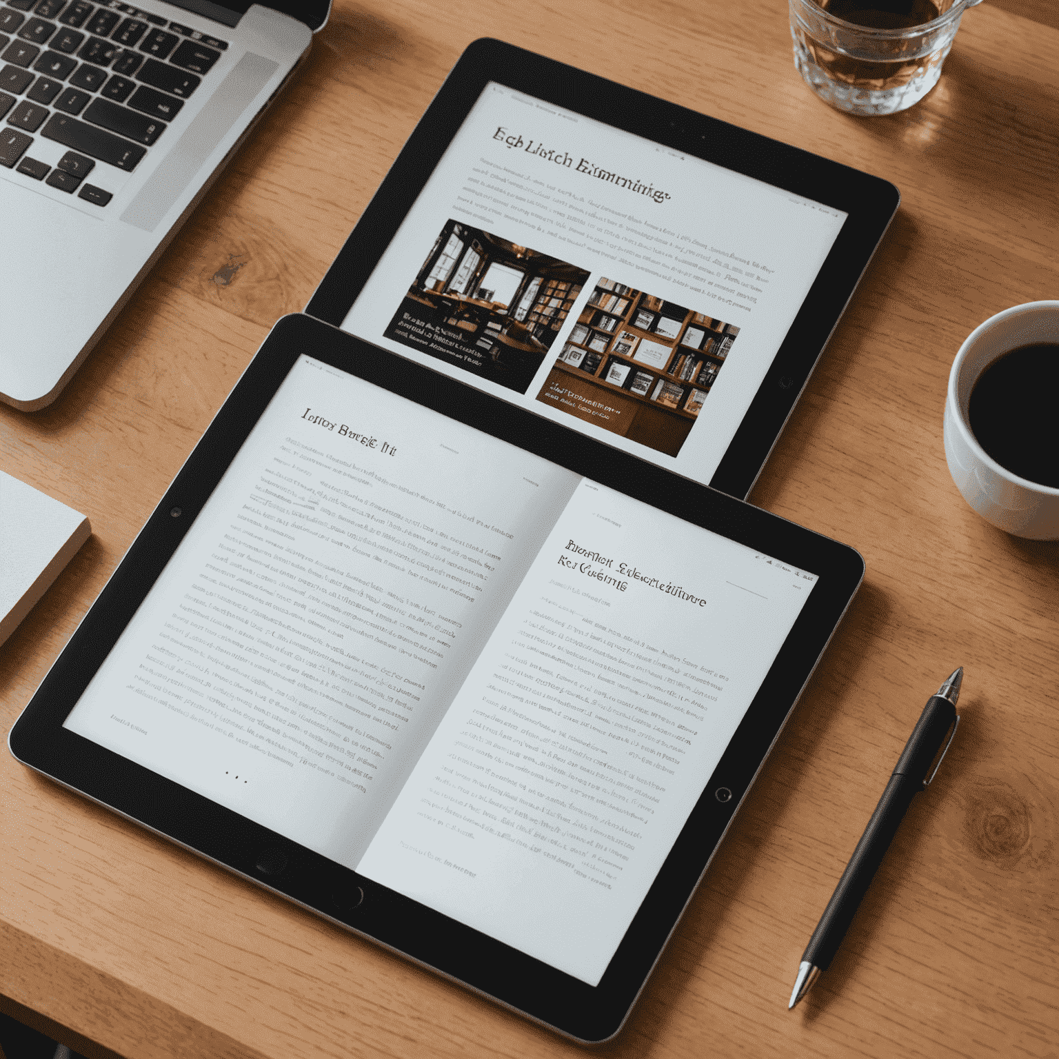 A side-by-side comparison of an e-book displayed on various devices, showcasing how proper formatting ensures consistent appearance across platforms