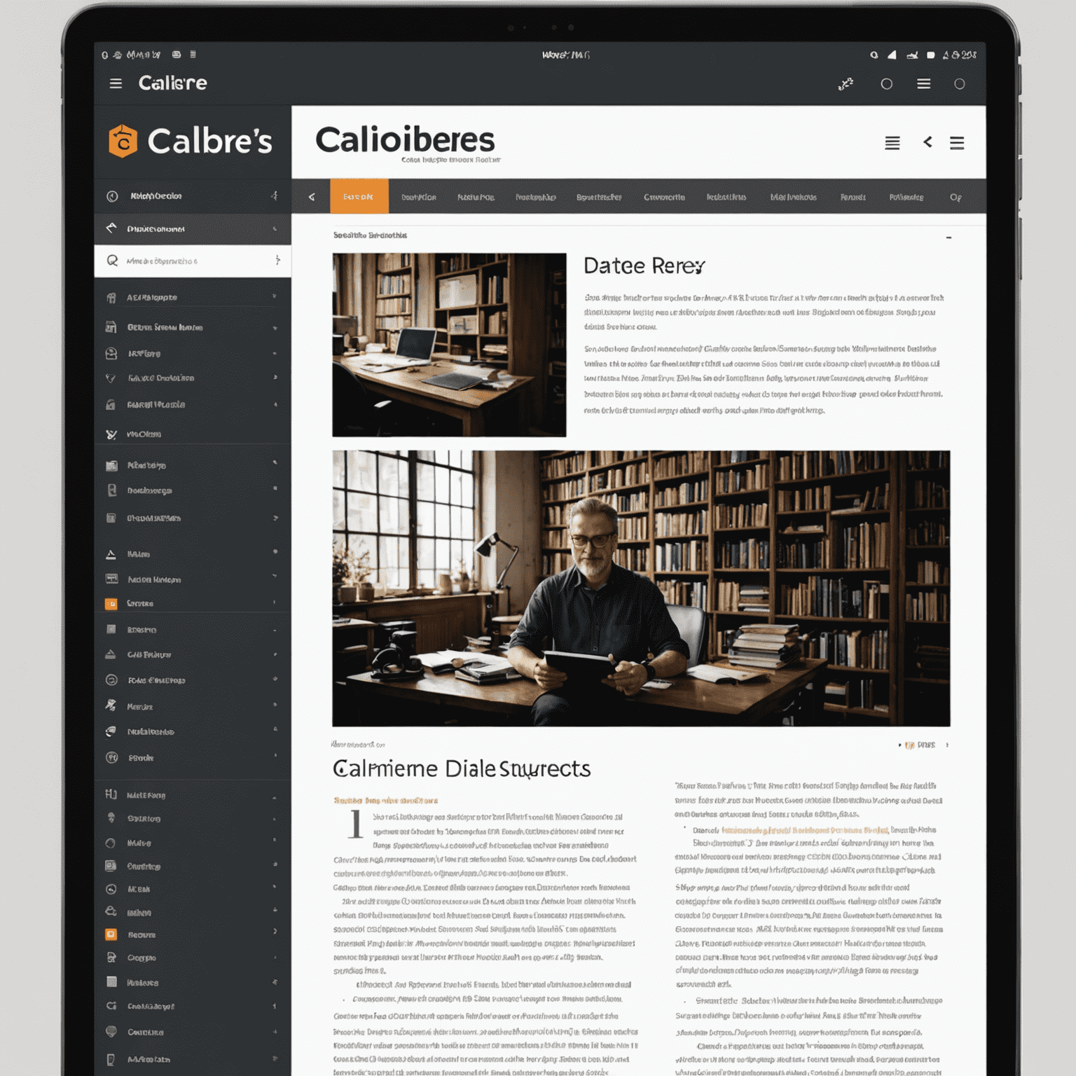 Screenshot of Calibre's new e-book editor interface with advanced formatting and styling options